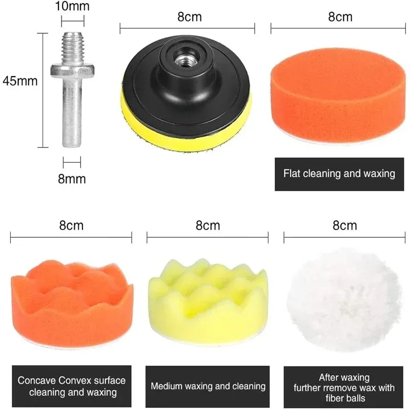 Car Polishing Sponge Pads Kit  - đánh giá và giá Foam Cannon Car Wash